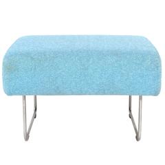 Pouf Elan bleu de Jasper Morrison pour Cappellini, Italie