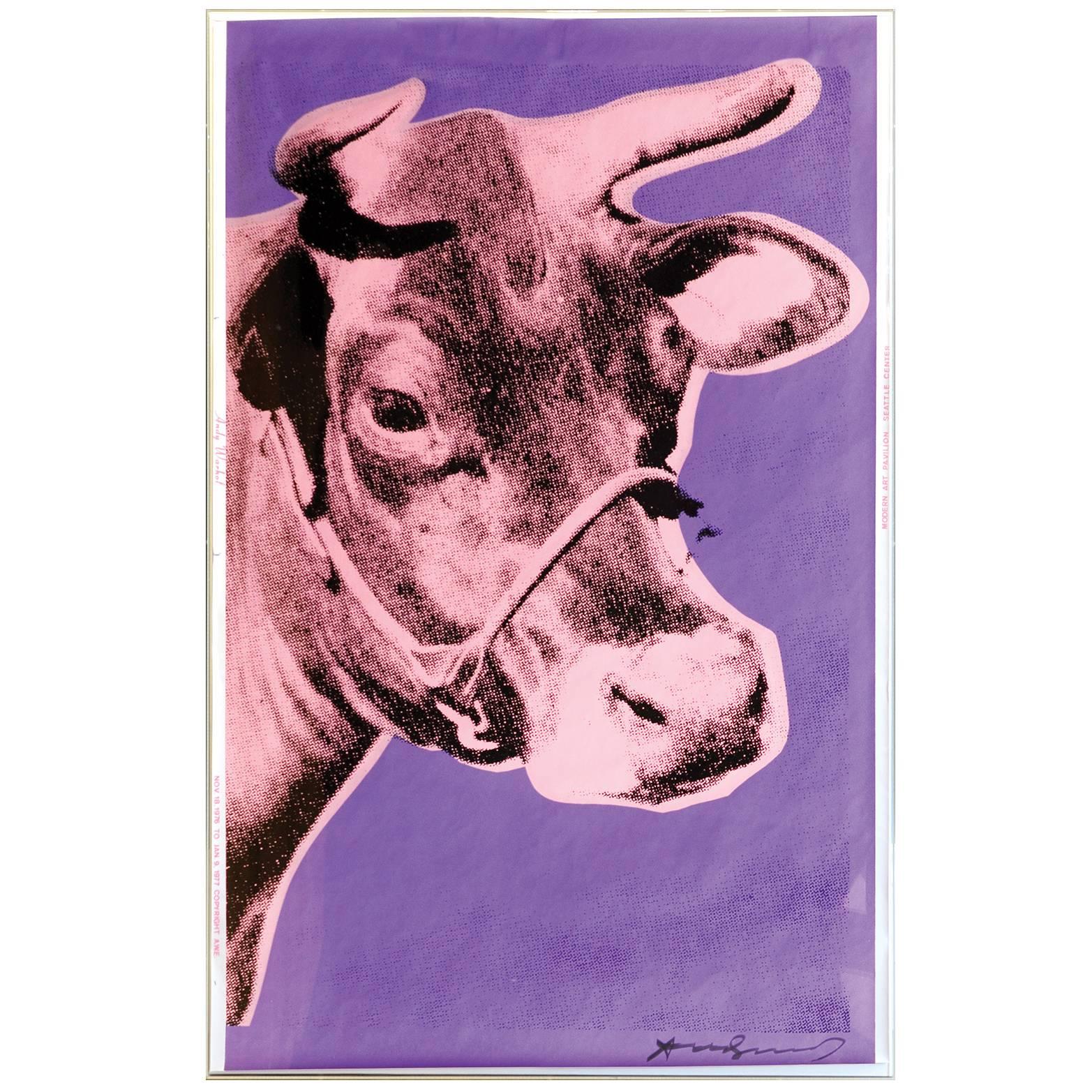 Andy Warhol "Cow, " Signed Screenprint For Sale