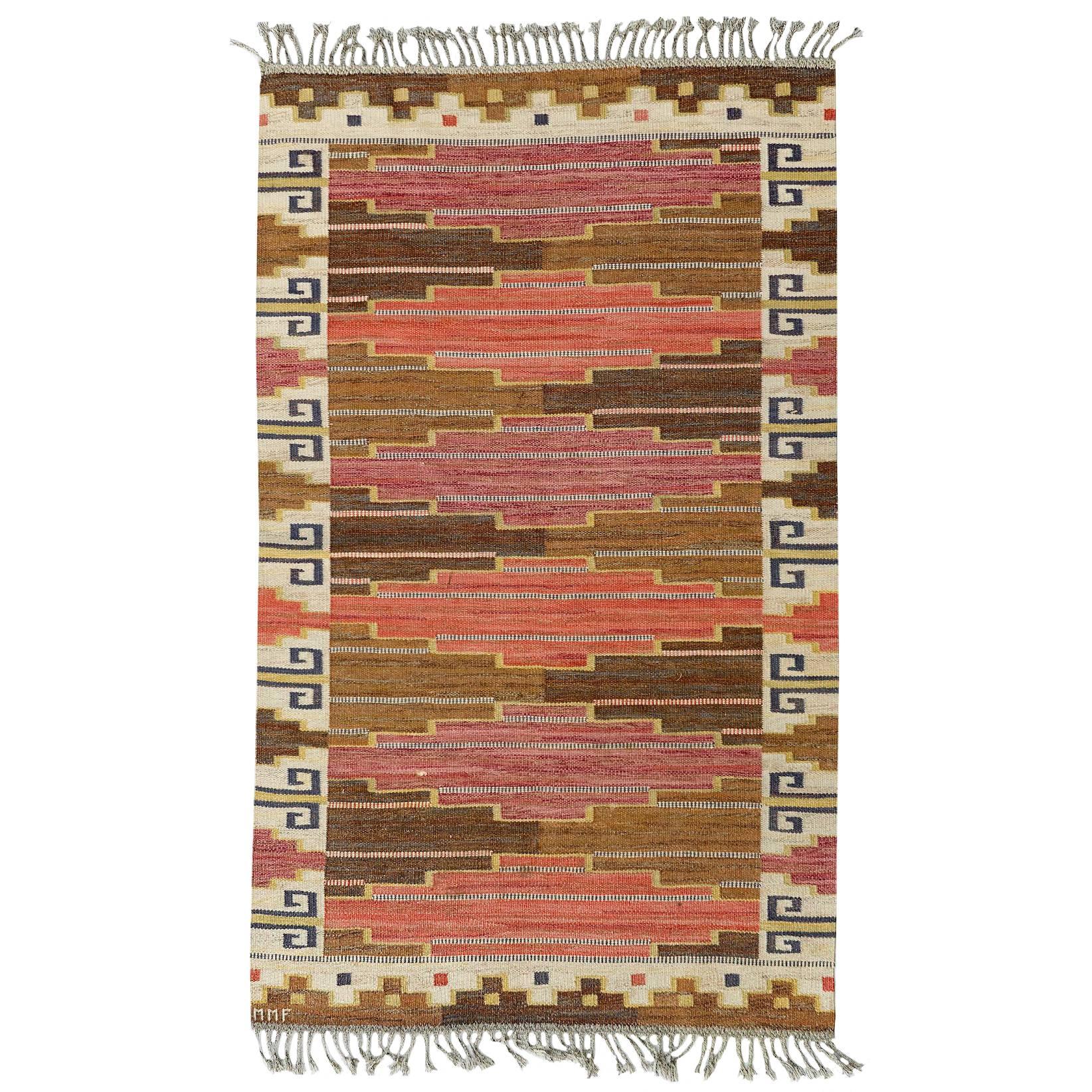 Märta Maas-Fjetterström "Bruna Heden" Carpet, Sweden, Design 1931 For Sale