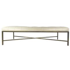 Mid-Century Modern Style Tufted Bench