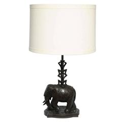 1920s German Art Deco Bronze Table Lamp Signed H Troger 12
