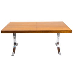 Dyrlund Dining Table with Steel Base
