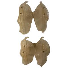 Pair of 1960 Murano Glass Sconces 8