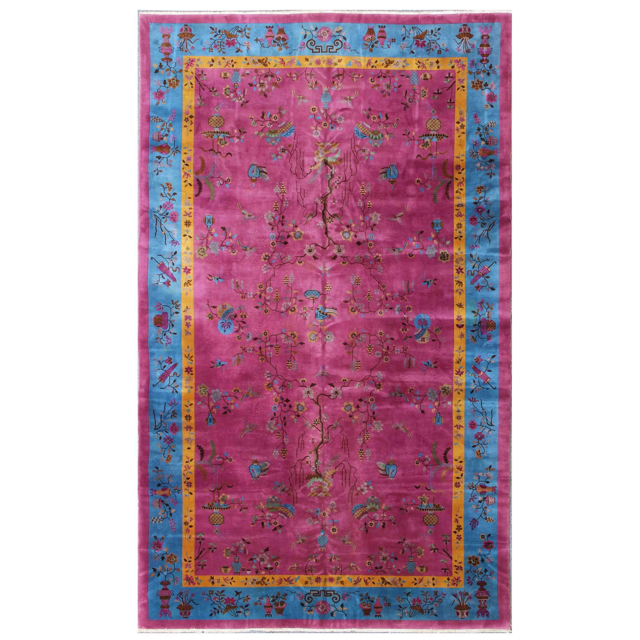 Grandiose Chinese Art Deco Rug For Sale