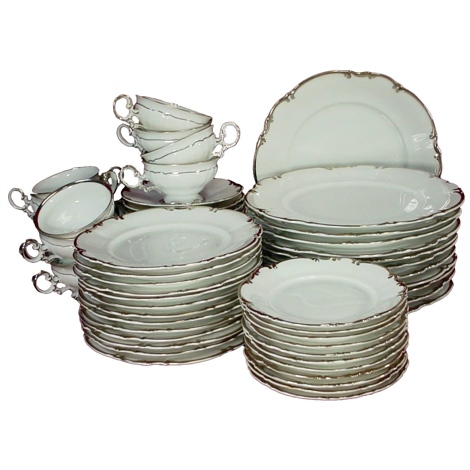 Hutschenreuther China Revere Pattern 60-Piece Set Service for 12