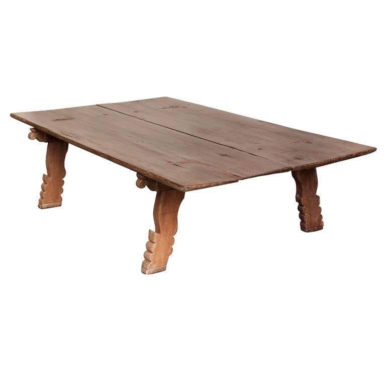 Very Large South Indian Wood Daybed or Coffee Table For Sale