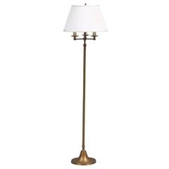 "Dandelion" Brass Standing Floor Lamp with Shade