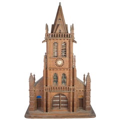 Painted Miniature Normandy Church