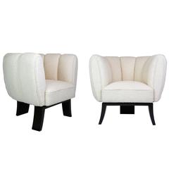 Pair of Guglielmo Ulrich 1930s Art Deco Club Chairs 6