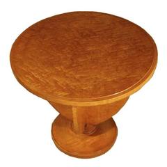 Vintage Maple Side Table from France