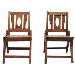 Pair of 1930s Wooden Colorado Chairs