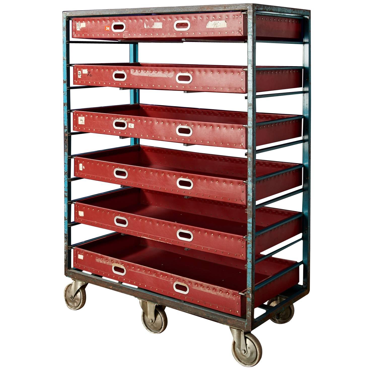 Large Textile Factory Trolley