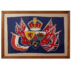 Vintage George VI Coronation Banner, circa 1937