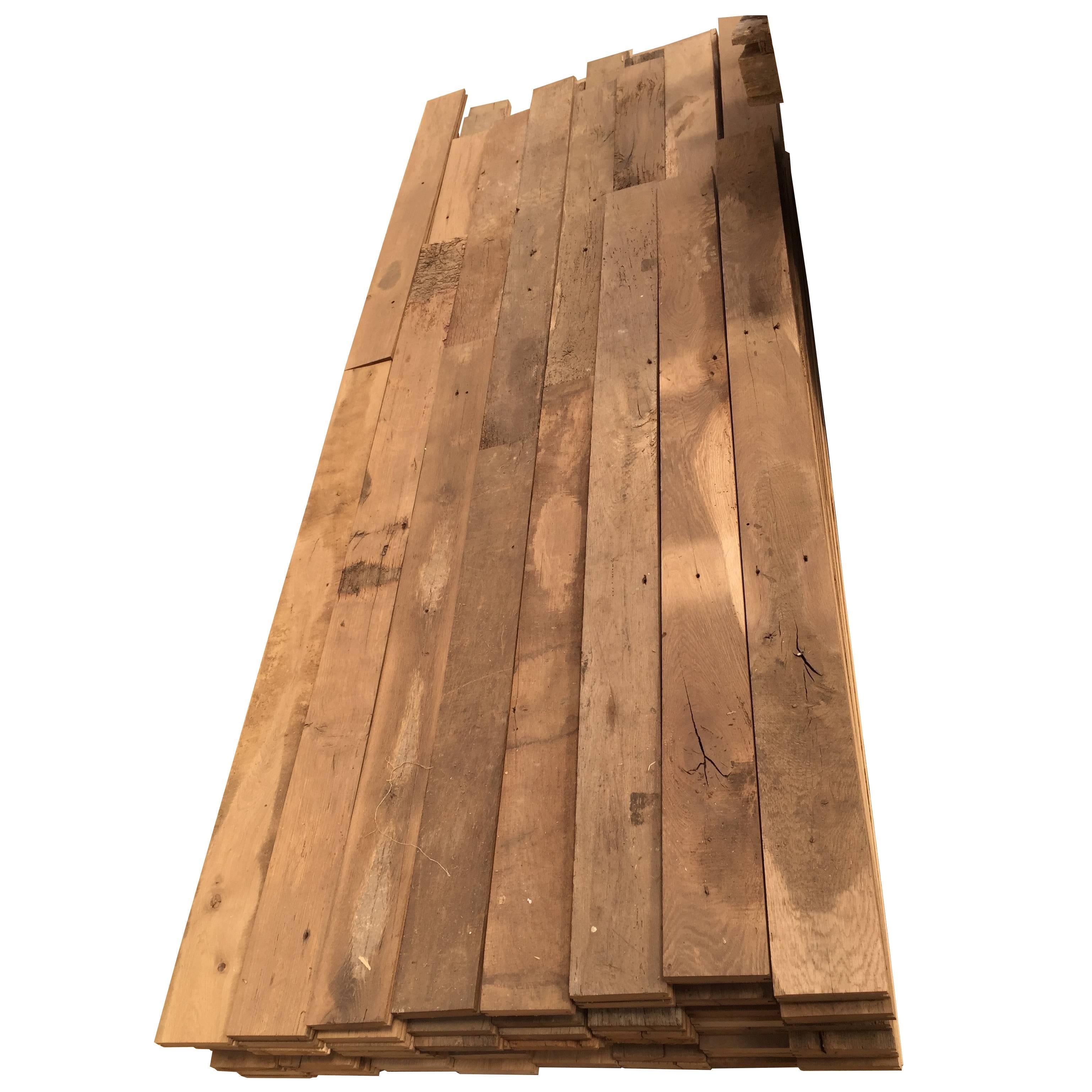 Reclaimed French Wood Oak Flooring from France For Sale