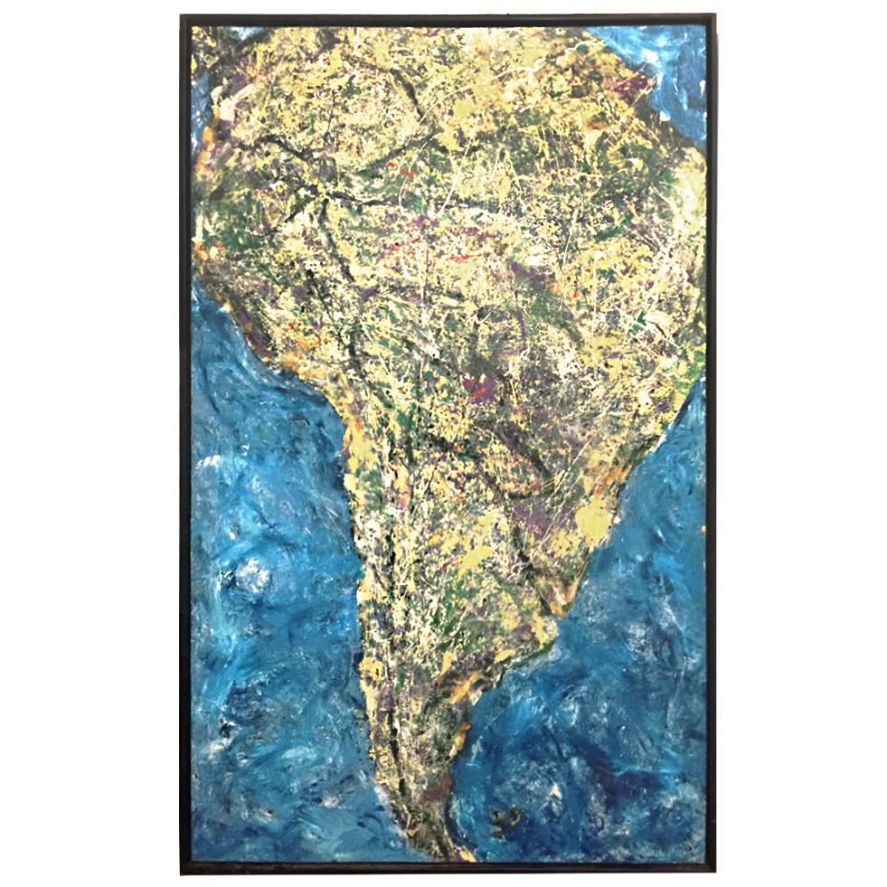 South America "Drip" Painting by Pasquale, 2002