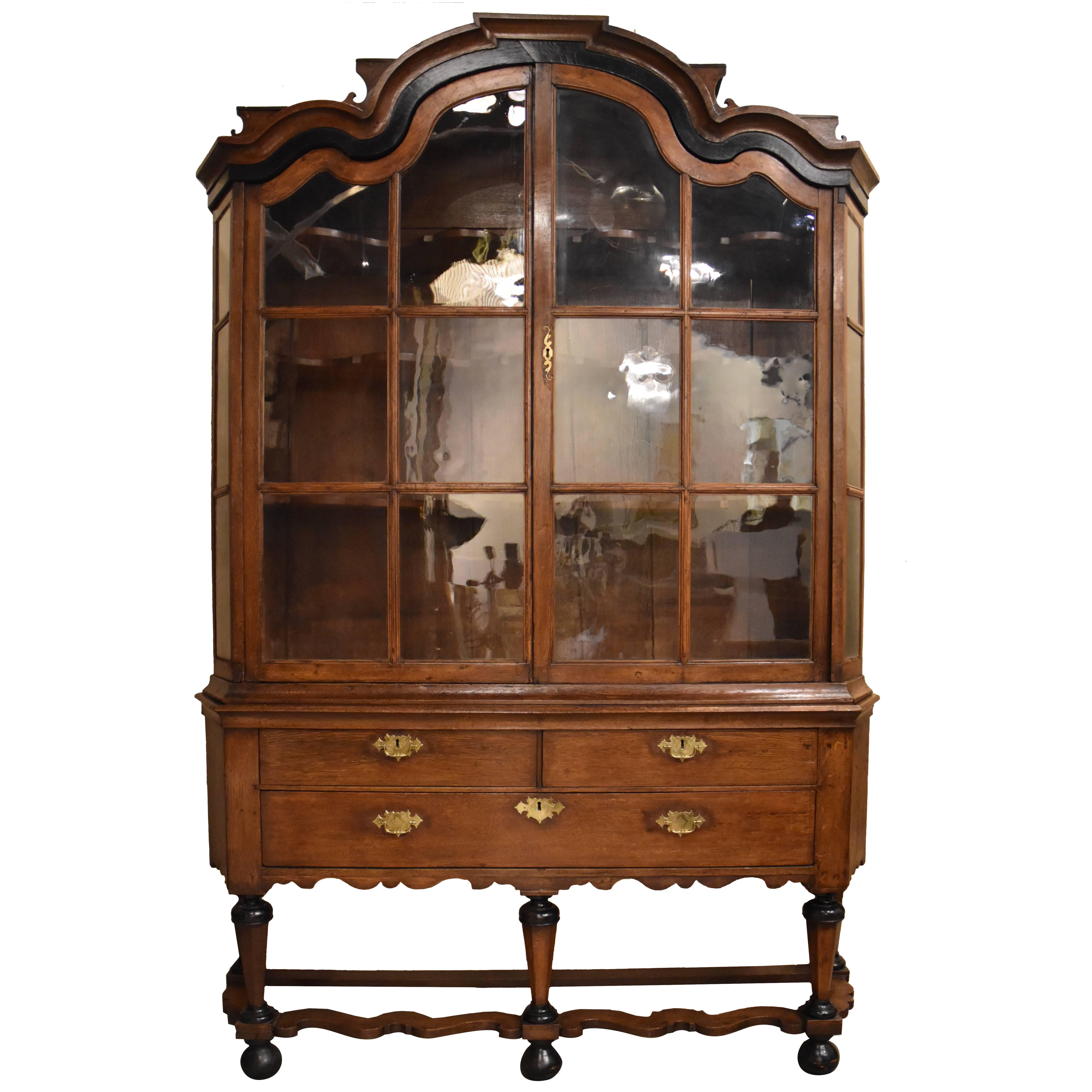 17th Century Dutch Vitrine For Sale