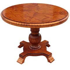 Swedish Art Deco Period Round Cocktail or Coffee Pedestal Table