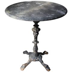 Attractive Victorian Cast Iron and Marble-Topped Occasional Table, circa 1880