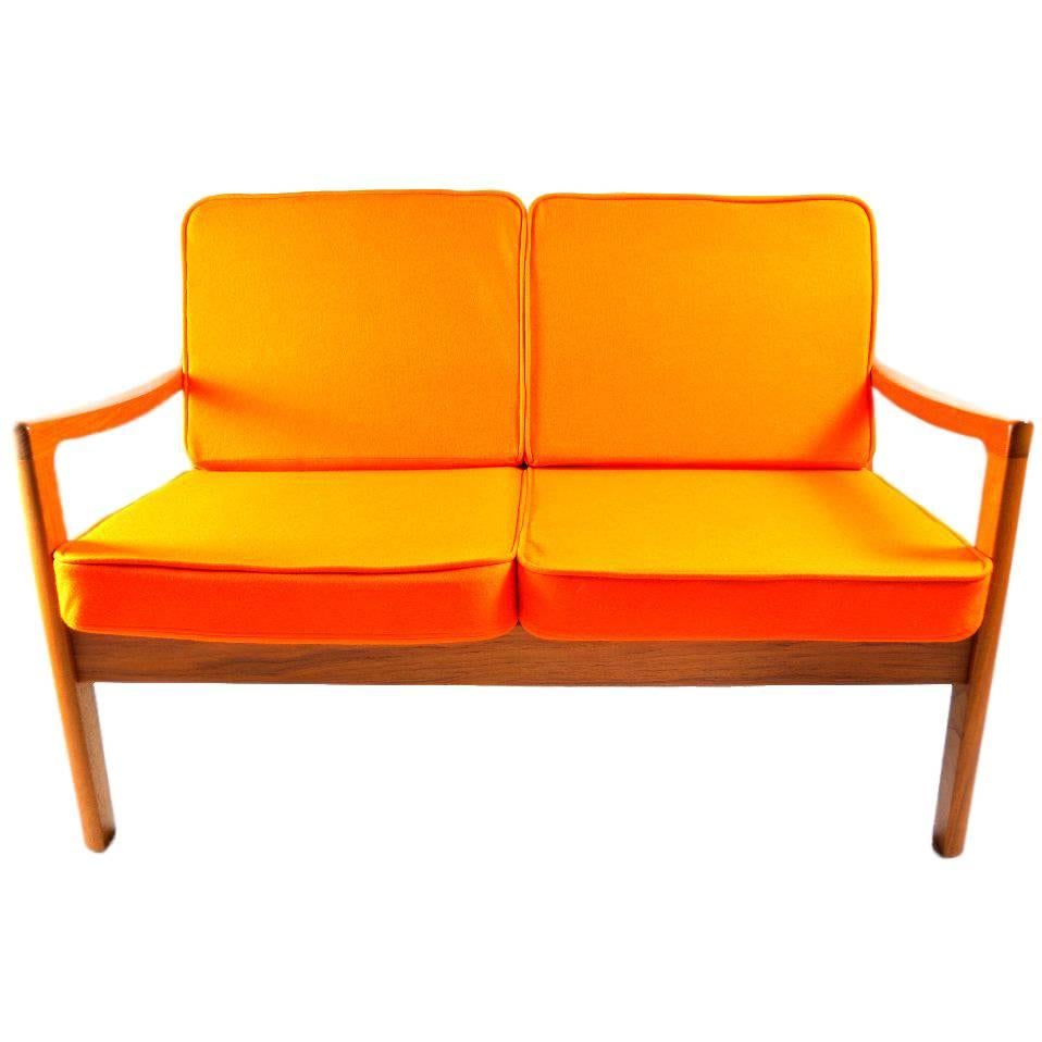 Danish Senator Two-Seat Sofa by Ole Wanscher for Poul Jeppesen For Sale