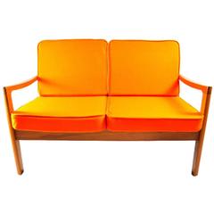 Danish Senator Two-Seat Sofa by Ole Wanscher for Poul Jeppesen