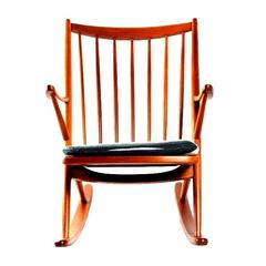 Rocking Chair 182 by Frank Reenskaug for Bramin