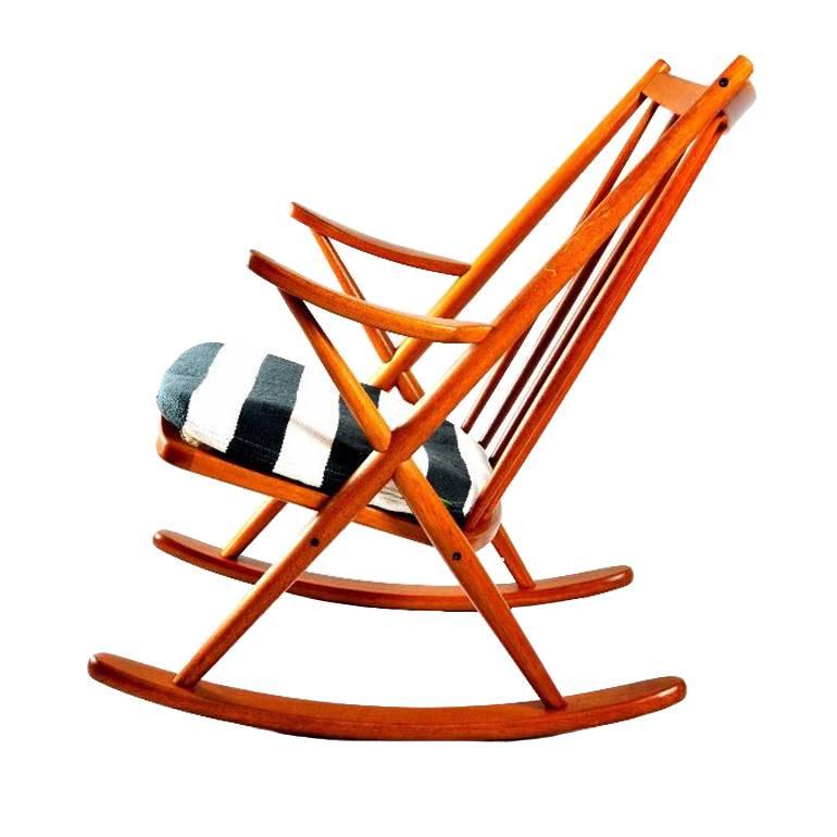  Rocking Chair 182 by Frank Reenskaug for Bramin Møbler For Sale