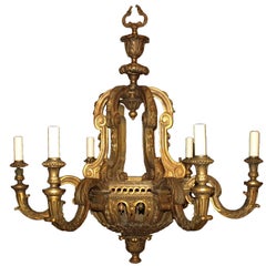 Lampadario antico Giltwood