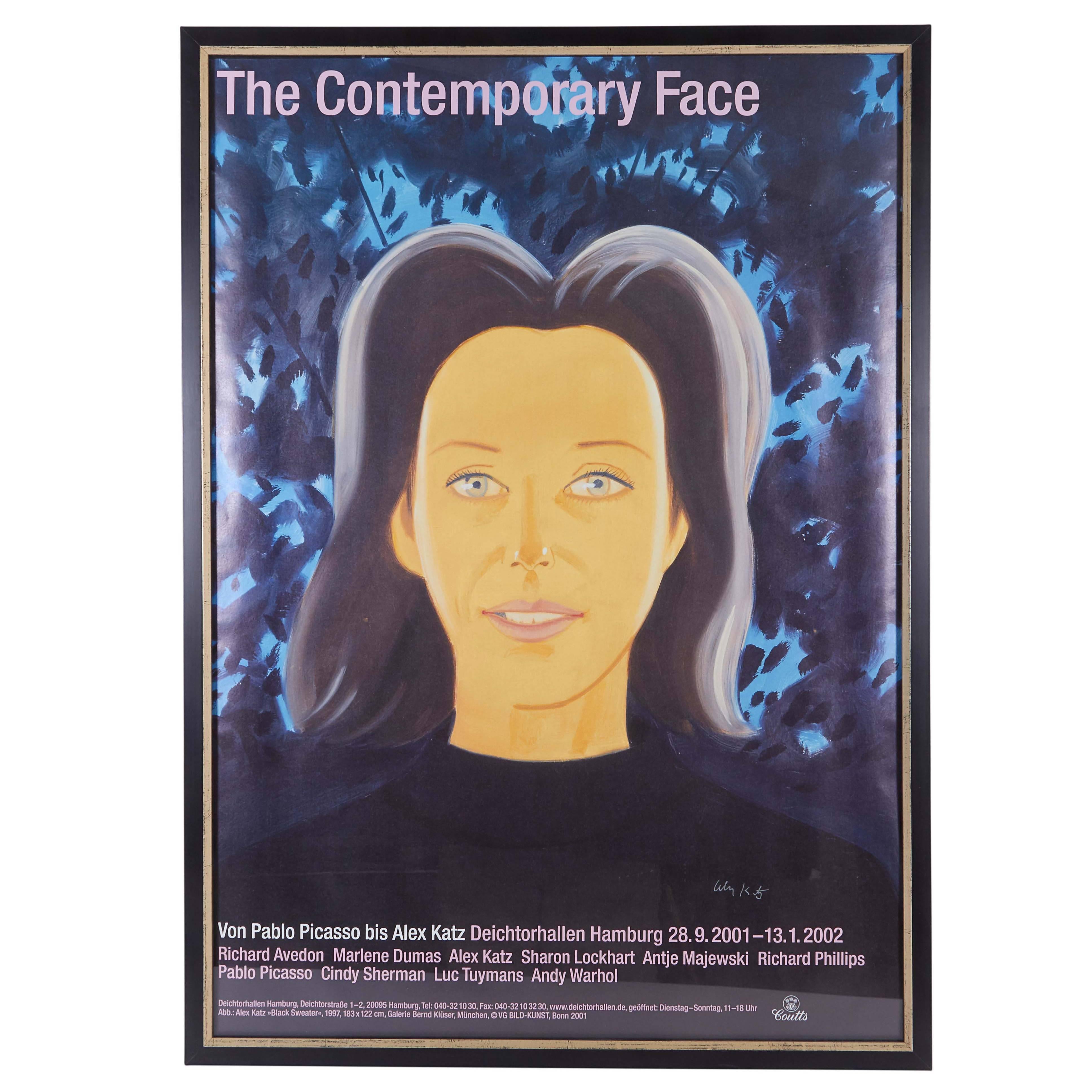 'The Contemporary Face' Exhibition Poster, Signed by Alex Katz