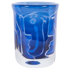 Vase en verre d'art 'Ariel' d'Ingeborg Lundin pour Orrefors