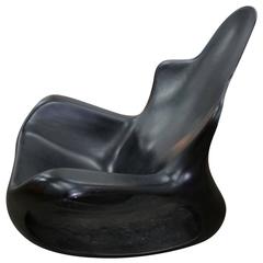 Fiberglass Rocking Chair in the Style of Wendell Castle