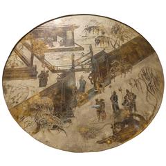 Round Philip and Kelvin LaVerne Chan Pedestal Table
