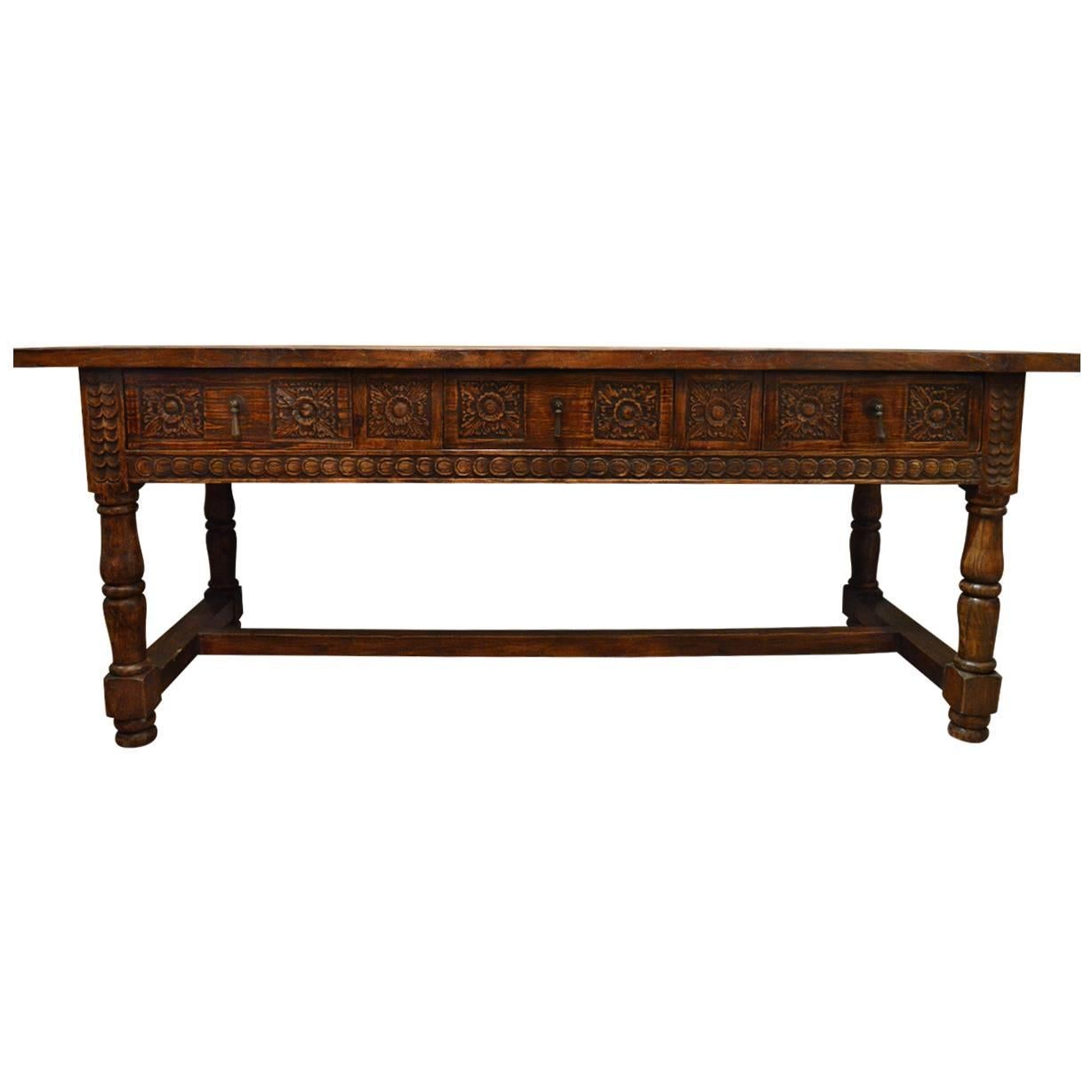 18th Century Oak Refectory Table