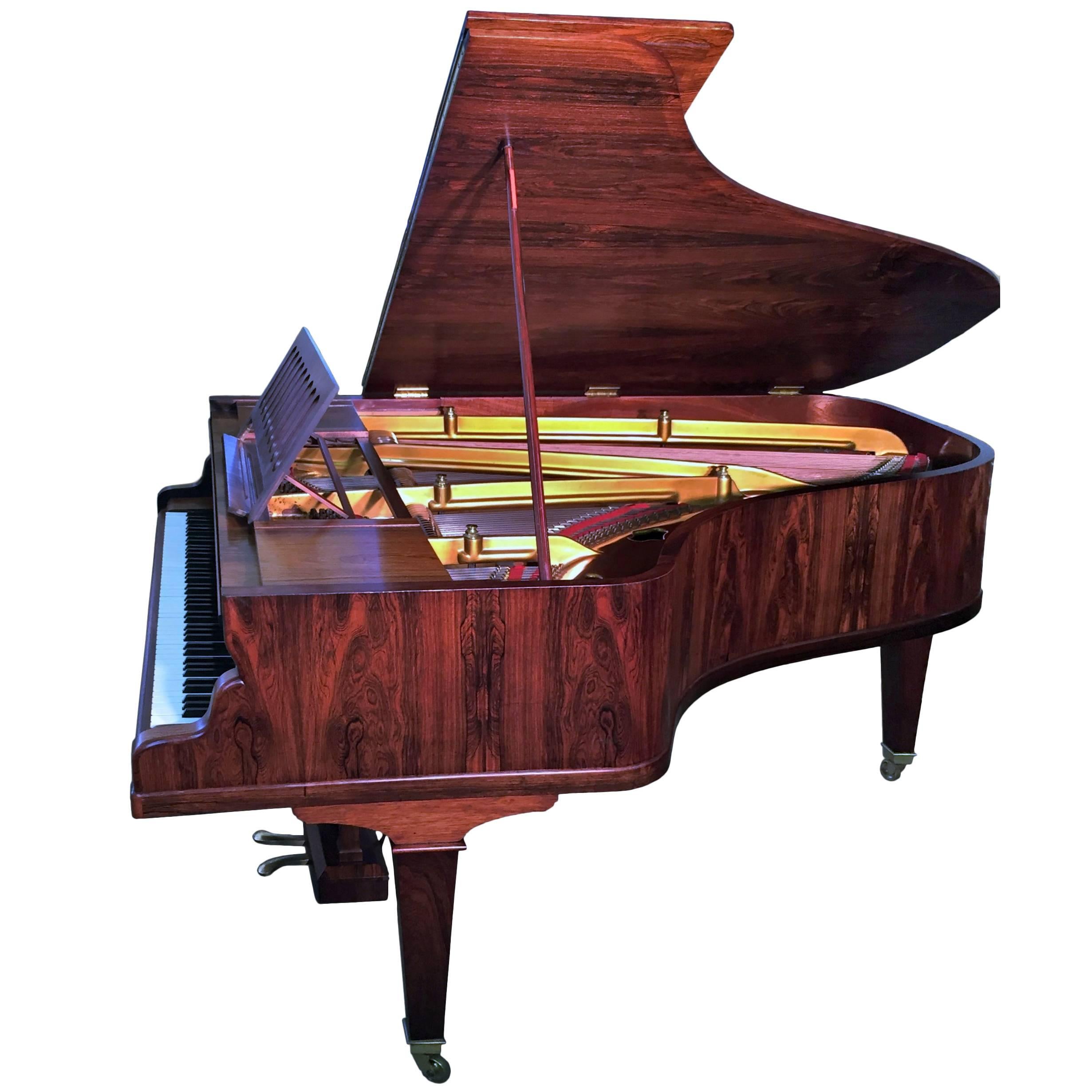 Grand Piano Erard Paris 1927, French Art Deco Rosewood Case, Restored