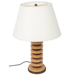 Art Deco Table Lamp with Circular Stacked Design 3