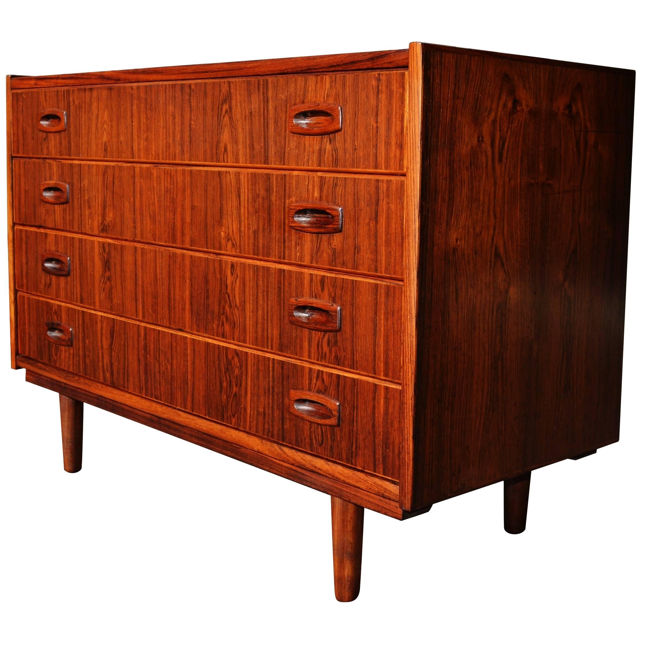 Lovely Rosewood Chest of Drawers or Dresser by Rasmussen
