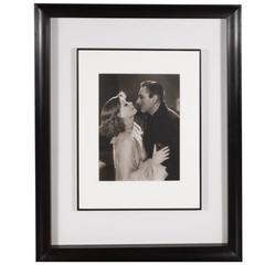 Framed Original Photograph of Greta Garbo and John Barrymore by George Hurrell