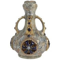 Amphora Earthenware Shaped Vase, Viennese, Austria