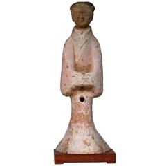 Antique Ancient Chinese Han Dynasty Tomb, Figure of a Lady, 200 BC