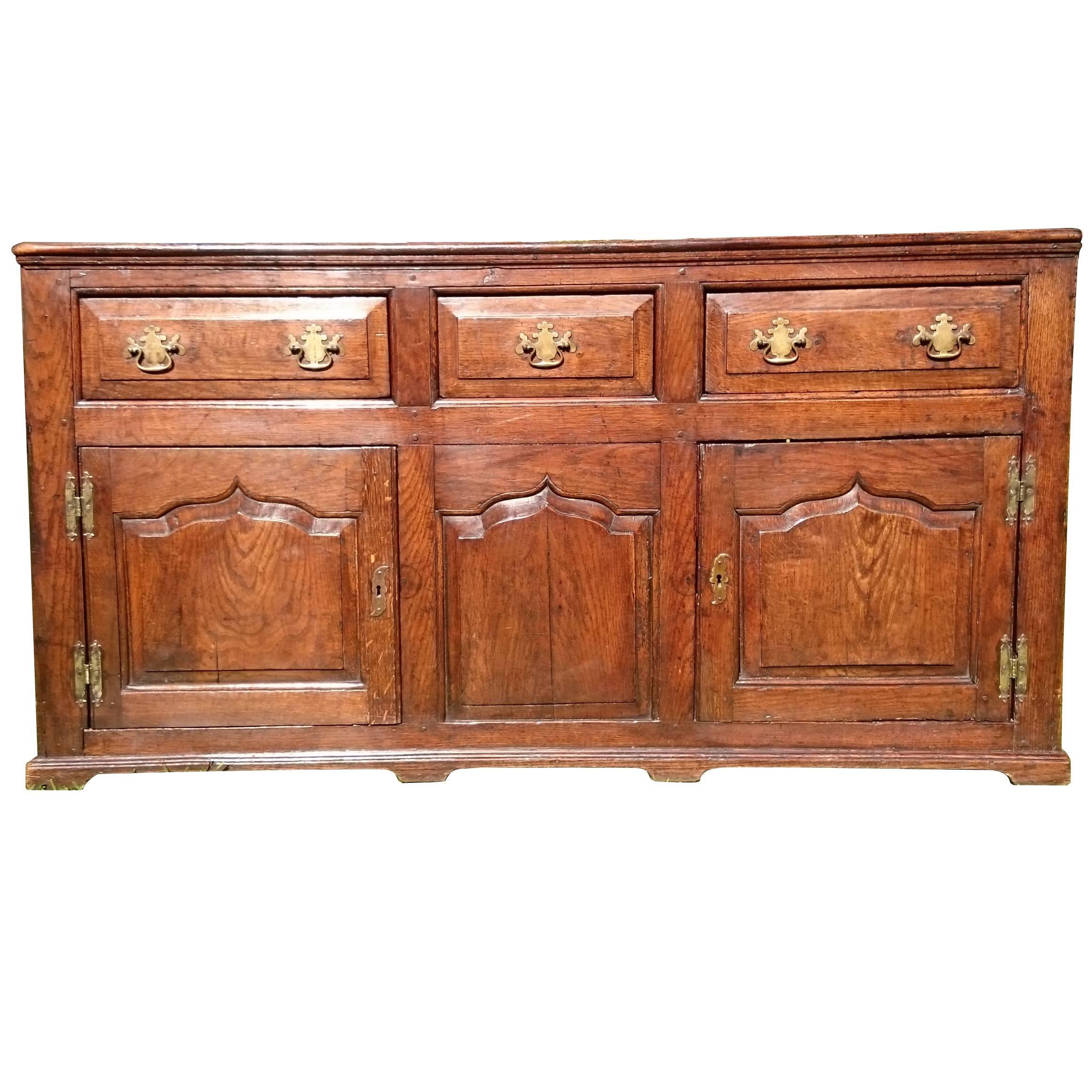 18th Century Dresser with Cupboards and Drawers