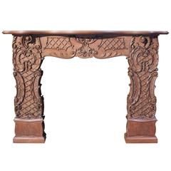 Unusual and Impressive Carved Mahogany Fire Surround 8