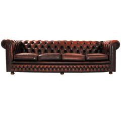Retro Chesterfield Leather Sofa