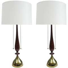 Pair of Tall Table Lamps by Tony Paul for Westwood