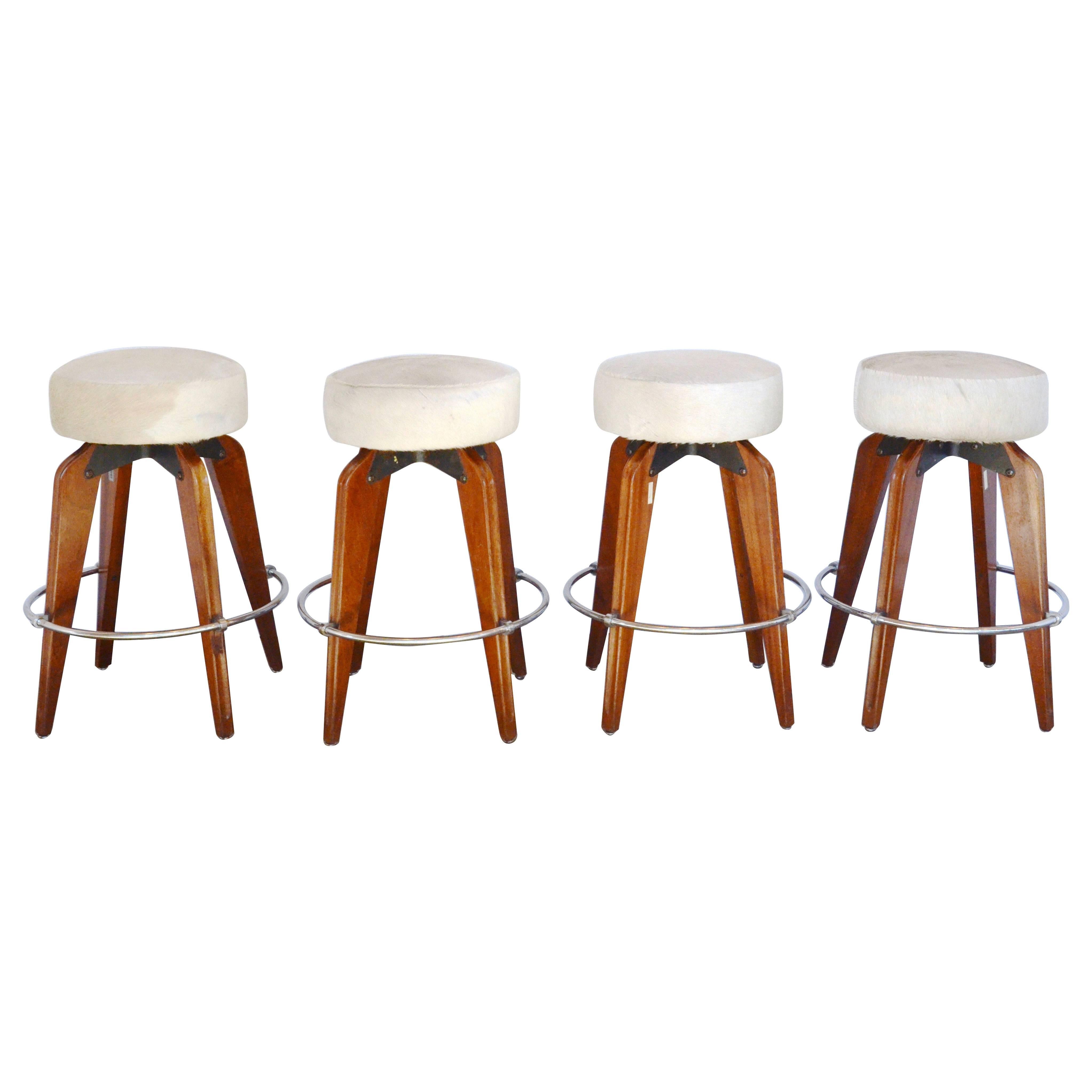 James Bond Bar Stools, Mid-Century, from the Saint-Vincent Casino, Italy