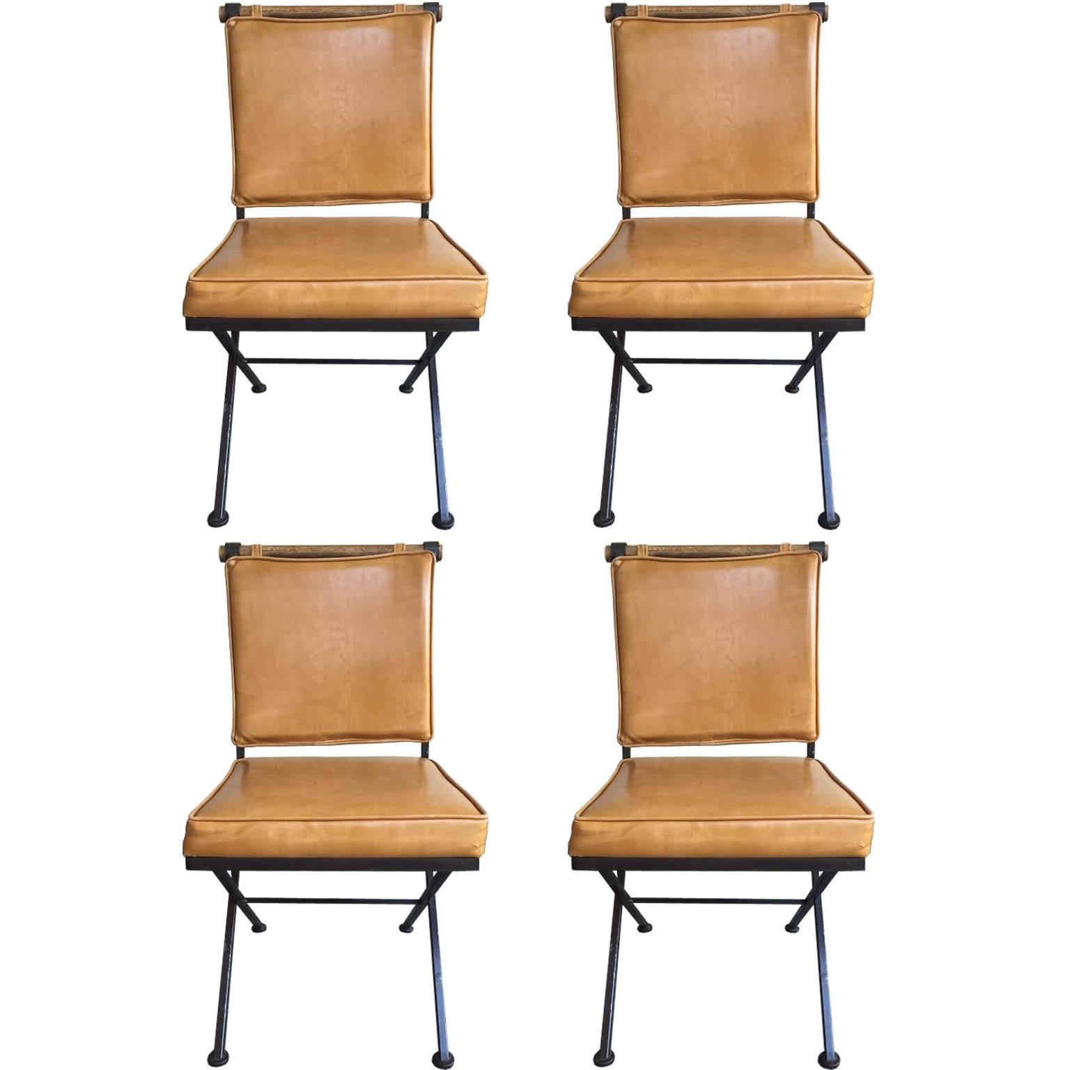 Set of Four Cleo Baldon Style Mid-Century Modern Chairs for Inca Products For Sale