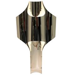 Robert Sonneman Sculptural Aluminum Chrome Table Lamp