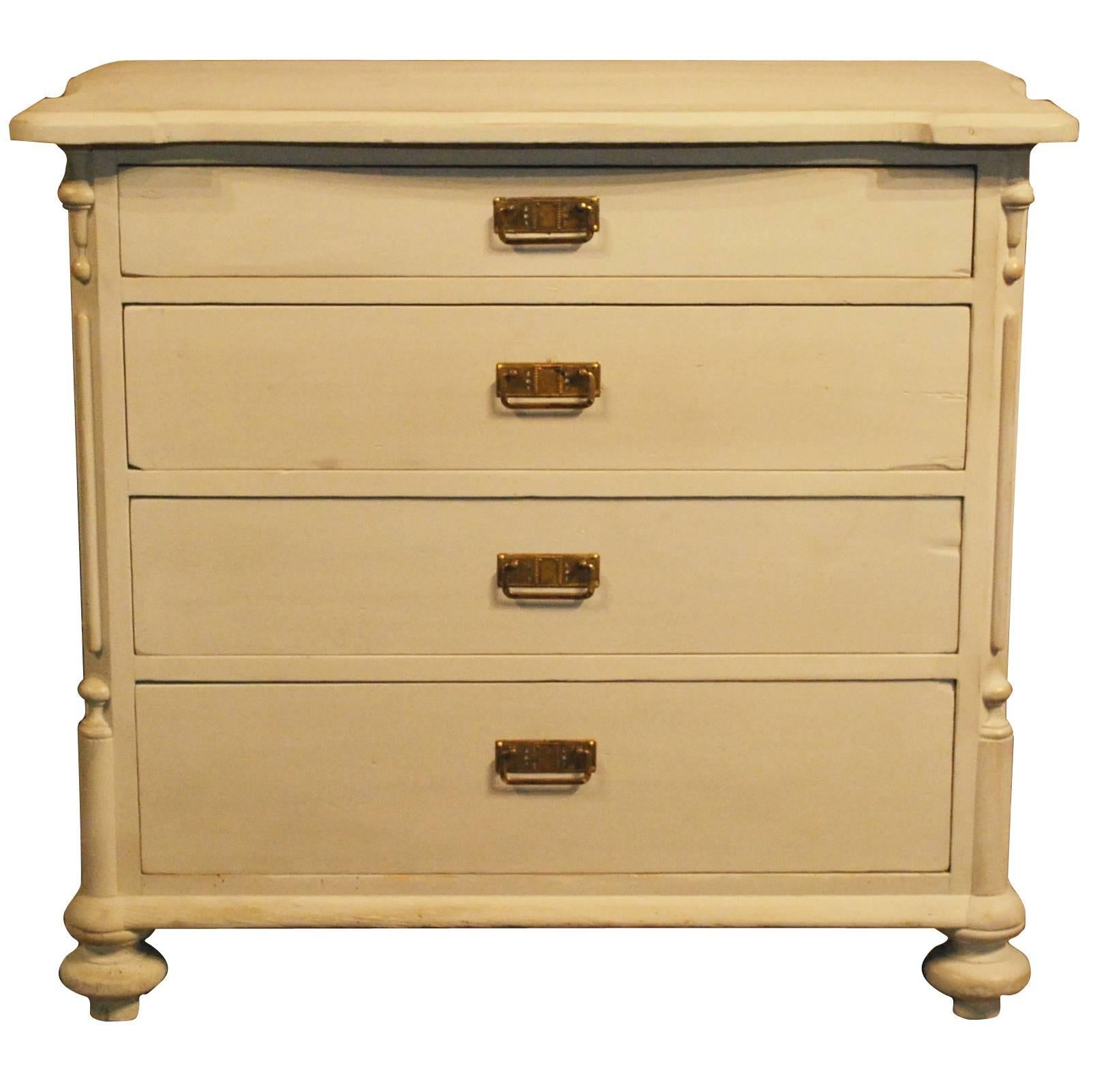 Antique Gustavian Style Painted Chest, circa 1880