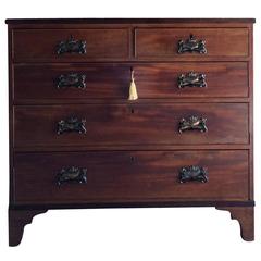 Antique Large Victorian Mahogany Chest of Drawers, Dresser, 19th Century