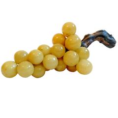 Retro Large Grape Bunch in Alabaster, Italy, 1950s