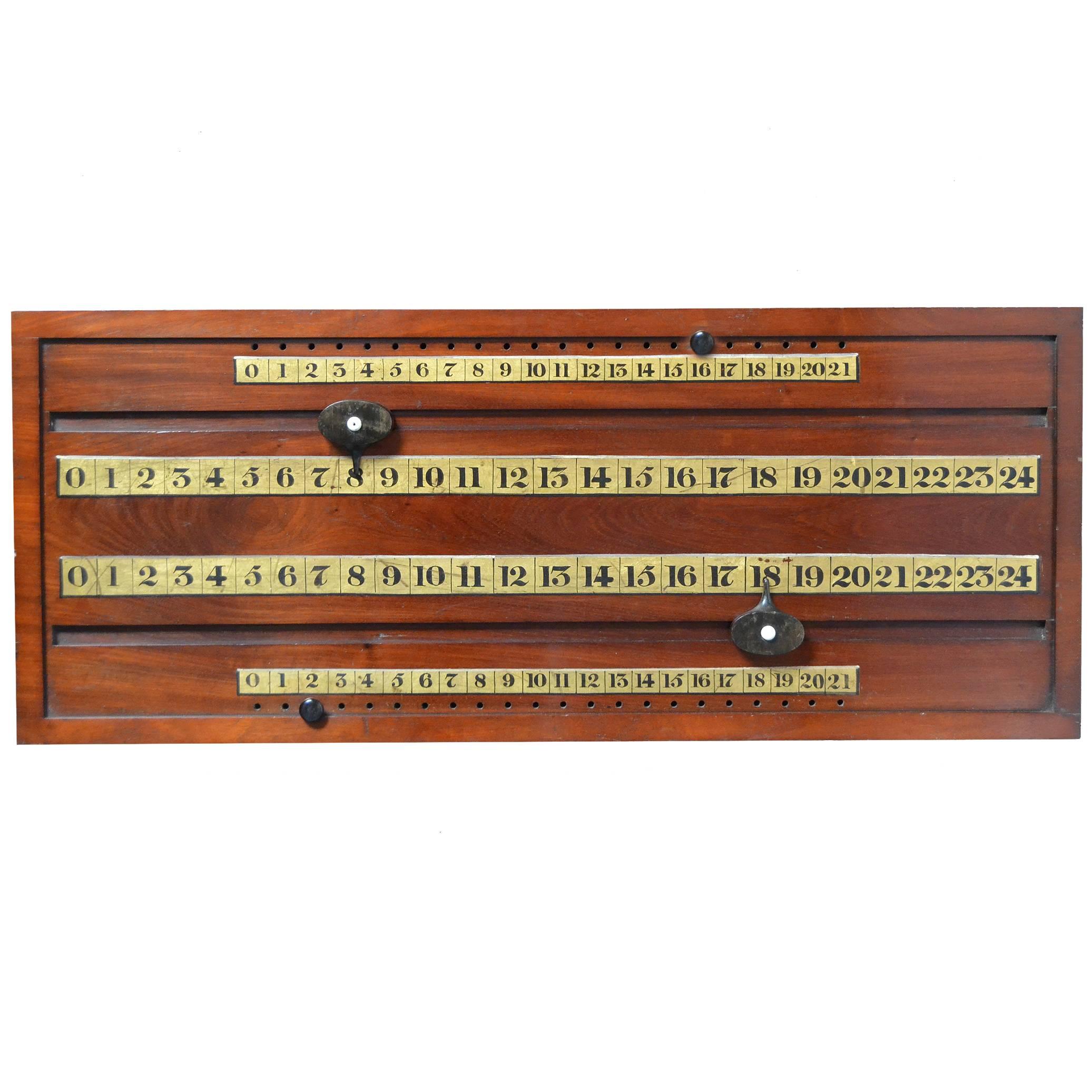 Gillow's Billiard Snooker Pool Billiards scorer circa 1820