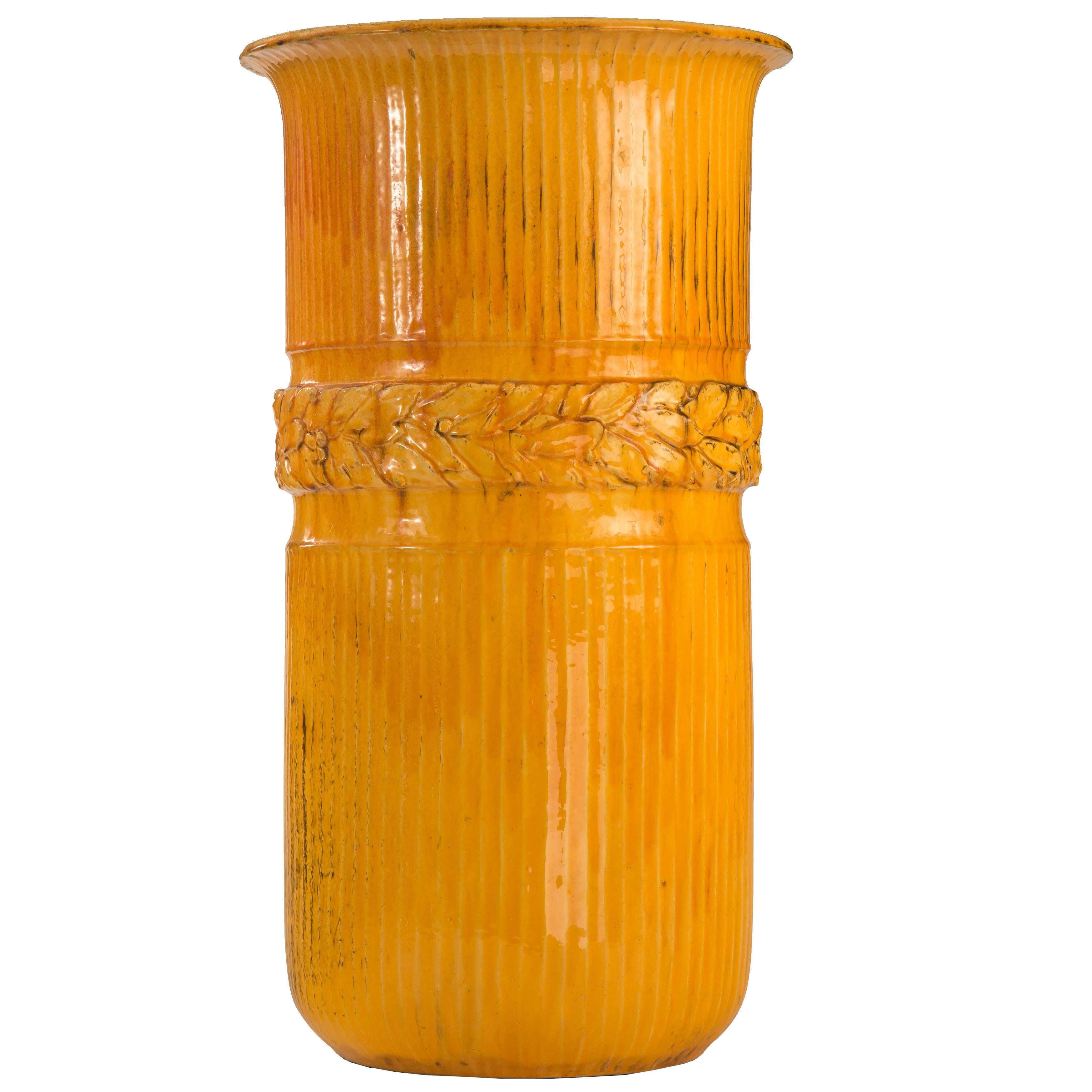 Svend Hammershøi for Kähler, Rare and Monumental Uranium Glaze Stoneware Vase